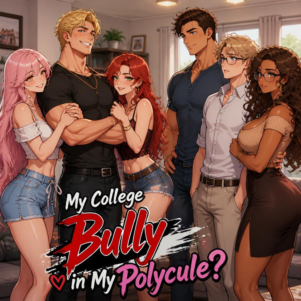 Cover art for My College Bully in My Polycule?, a poly scenario on AI Dungeon