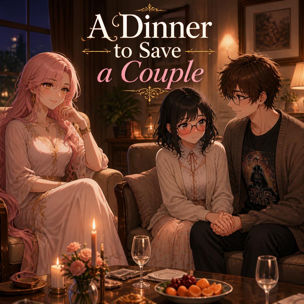 Cover art for A Dinner to Save a Couple, a romance scenario on AI Dungeon