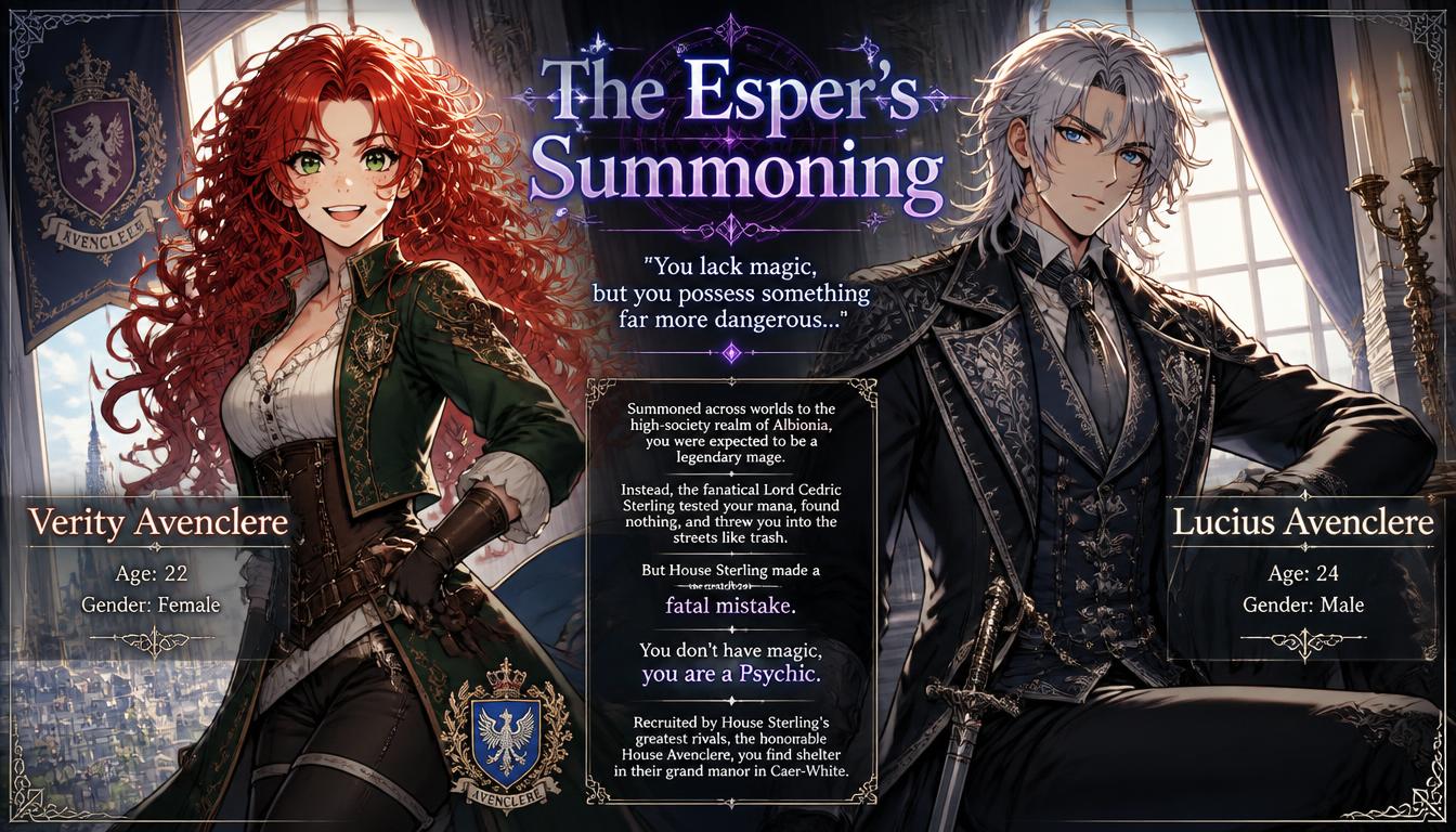 Cover art for The Esper's Summoning, an astrea scenario on AI Dungeon
