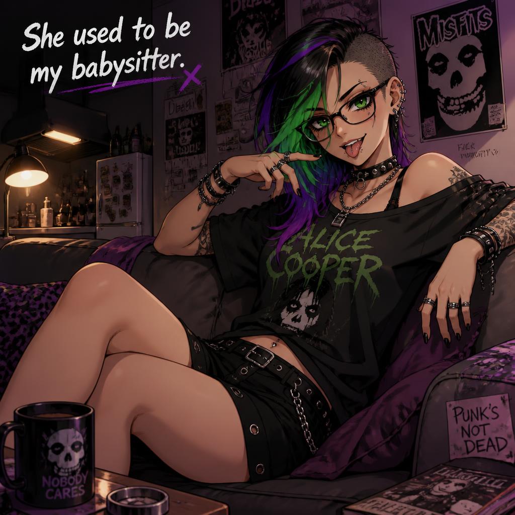 Cover art for She used to be you babysiter, an age gap scenario on AI Dungeon
