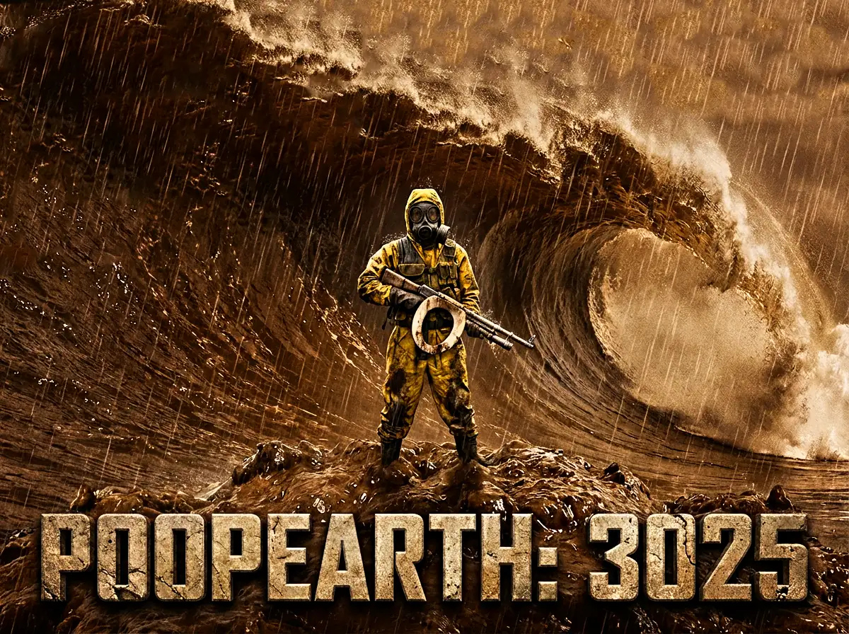 Cover art for POOP EARTH: 3025, a poop scenario on AI Dungeon