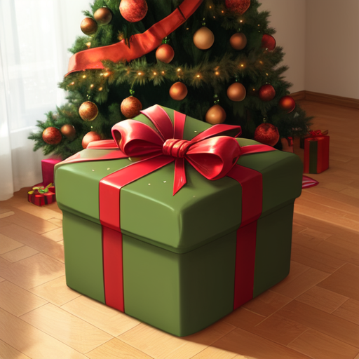 Cover art for What's In The Box?, a christmas scenario on AI Dungeon