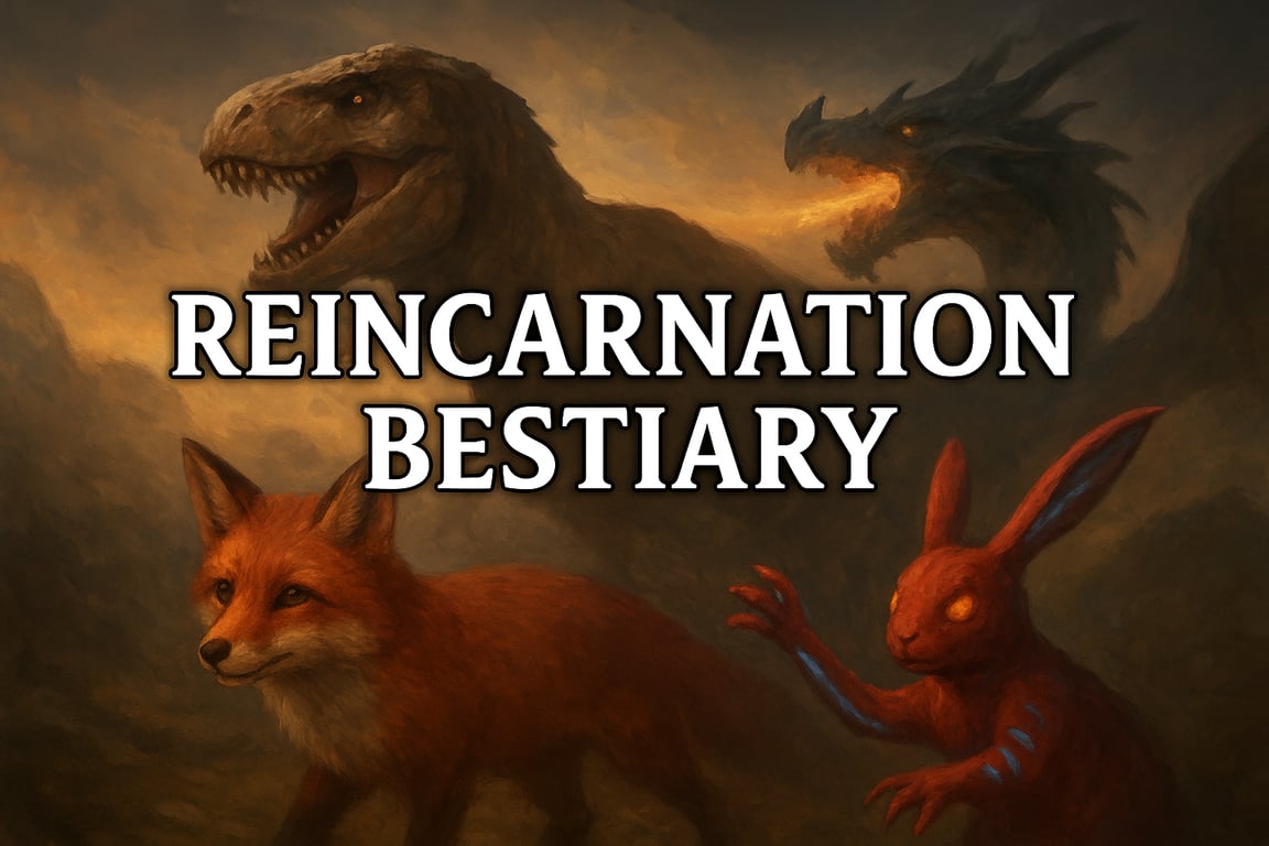 Cover art for Reincarnation Bestiary, a fantasy scenario on AI Dungeon