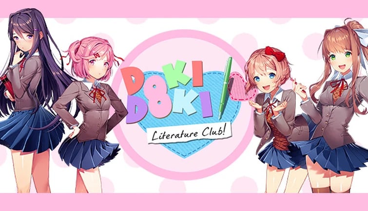 Cover art for 📚Doki Doki Literature Club - Play it Your Way!🗒️, a ddlc scenario on AI Dungeon