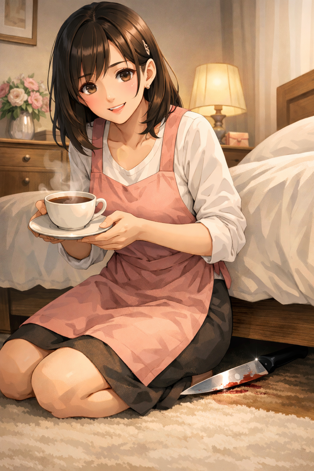Cover art for The Silence Between Us, a marriage scenario on AI Dungeon