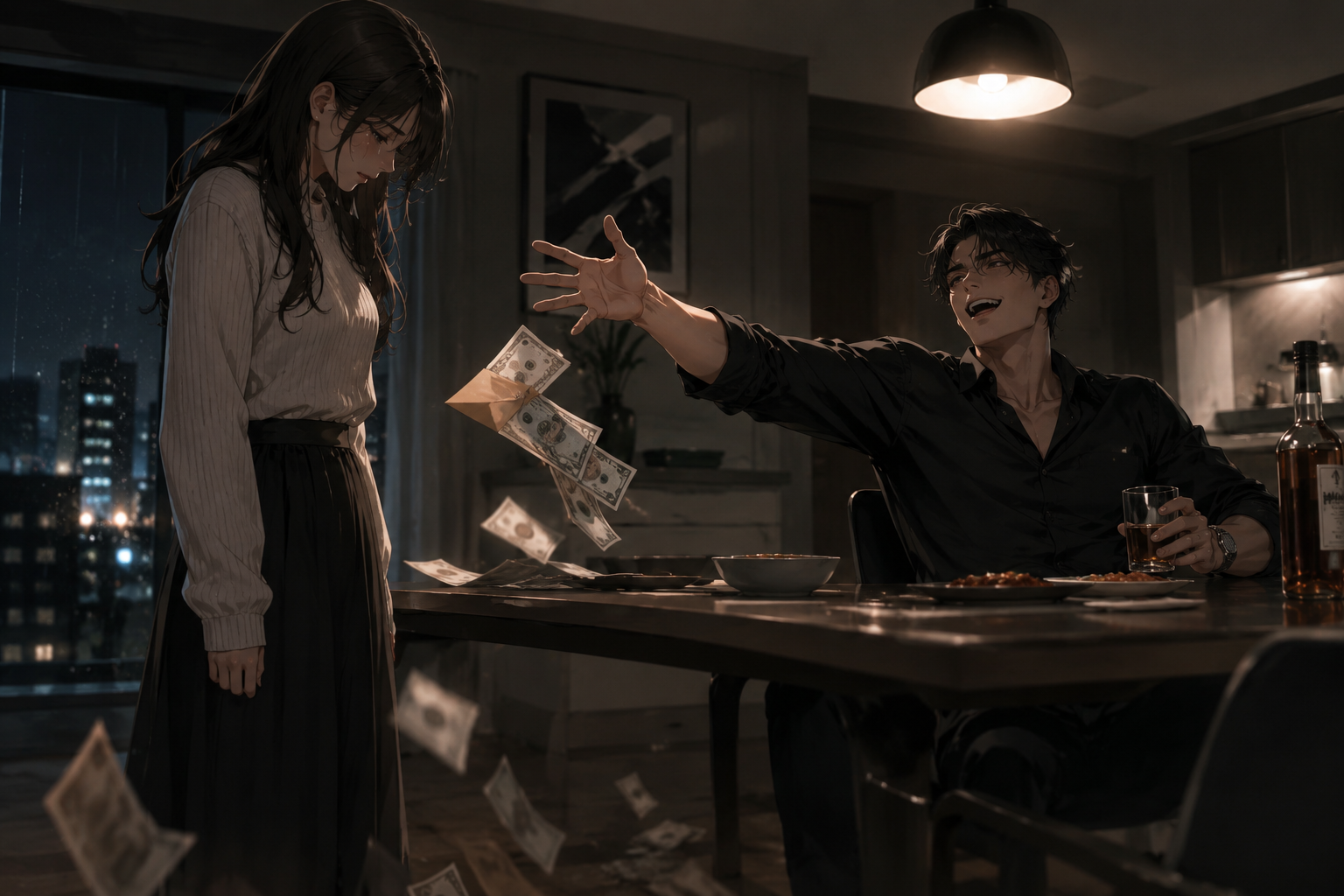 Cover art for The Dark Rose Apartment, a drama scenario on AI Dungeon