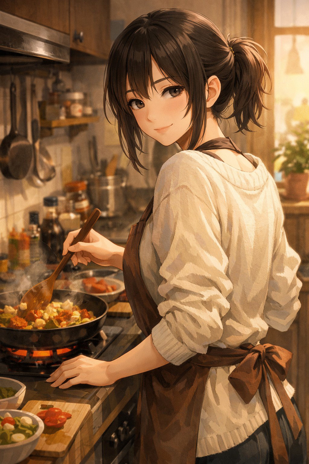 Cover art for Stay, I Cooked, a choice scenario on AI Dungeon