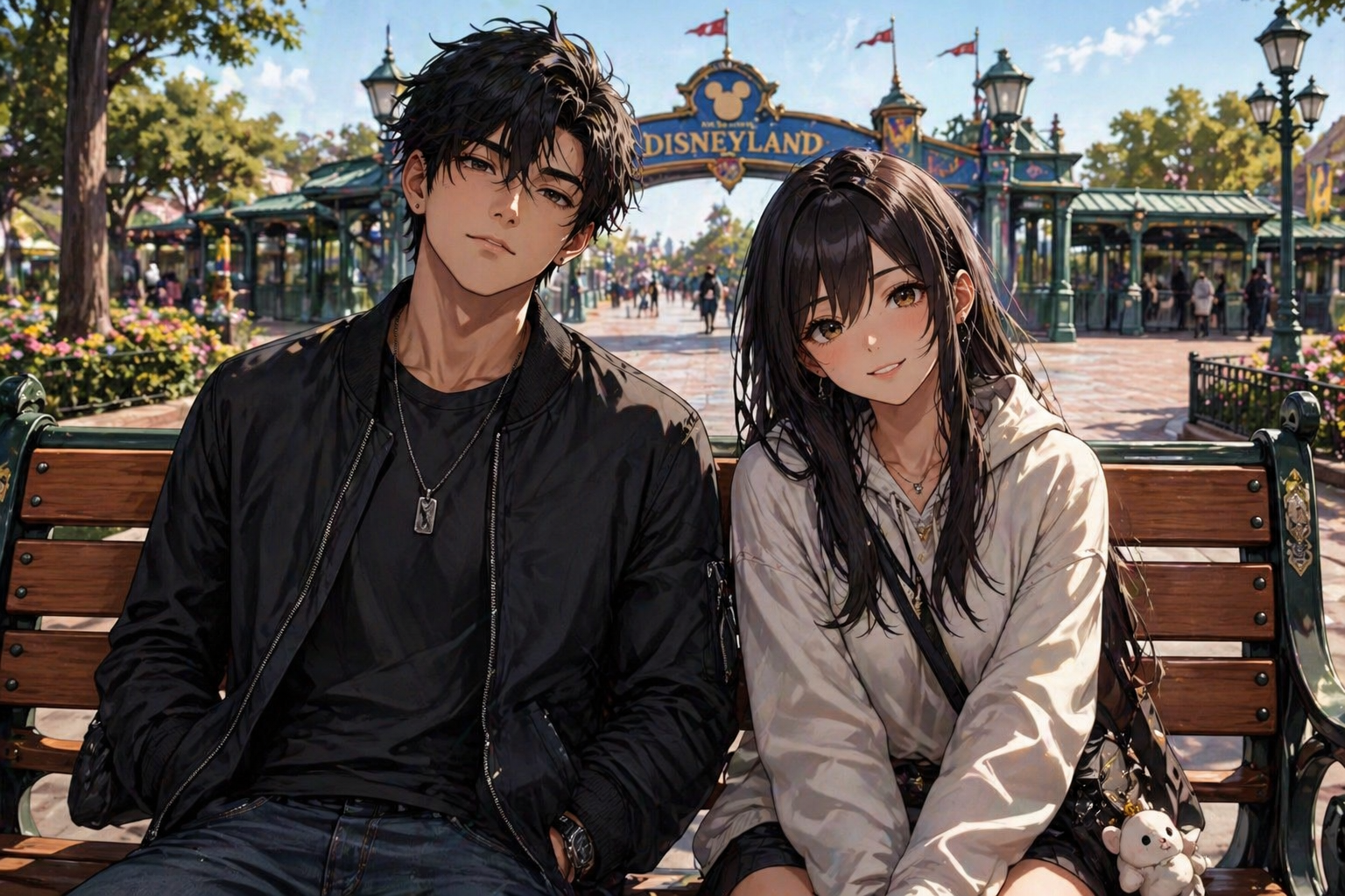 Cover art for A Day at Disneyland, a slice of life scenario on AI Dungeon