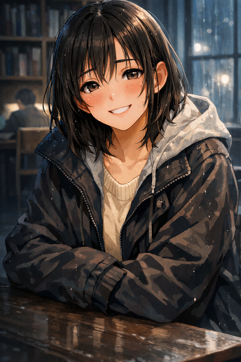 Cover art for Between the Shelves, a reconnection scenario on AI Dungeon