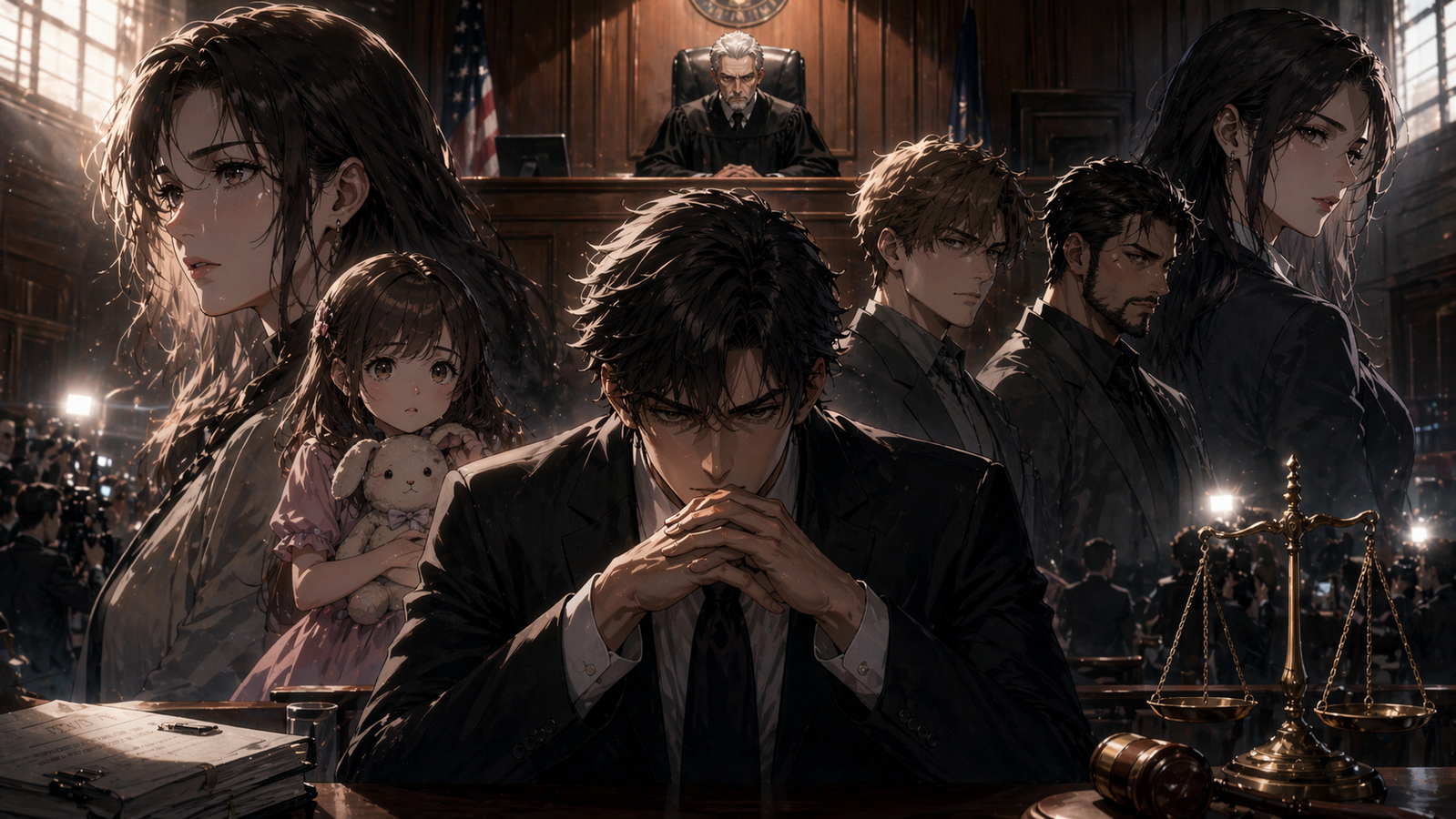 Cover art for Judgment Before Truth, a suspense scenario on AI Dungeon