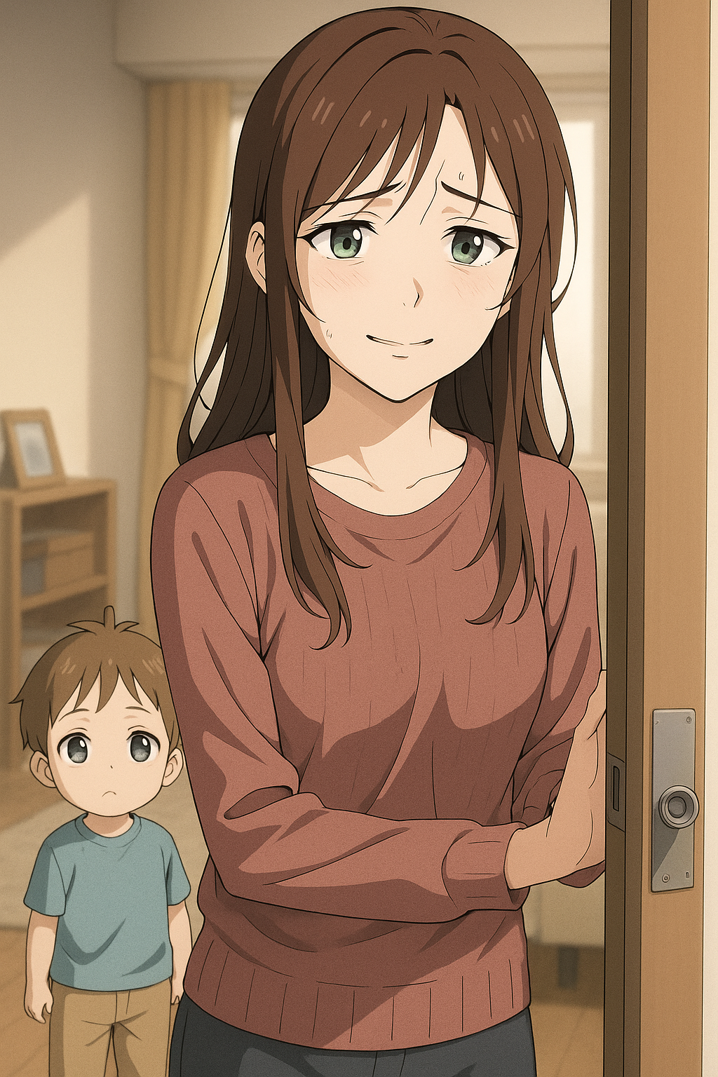 Cover art for Where You Left, We Stayed, a girlfriend scenario on AI Dungeon