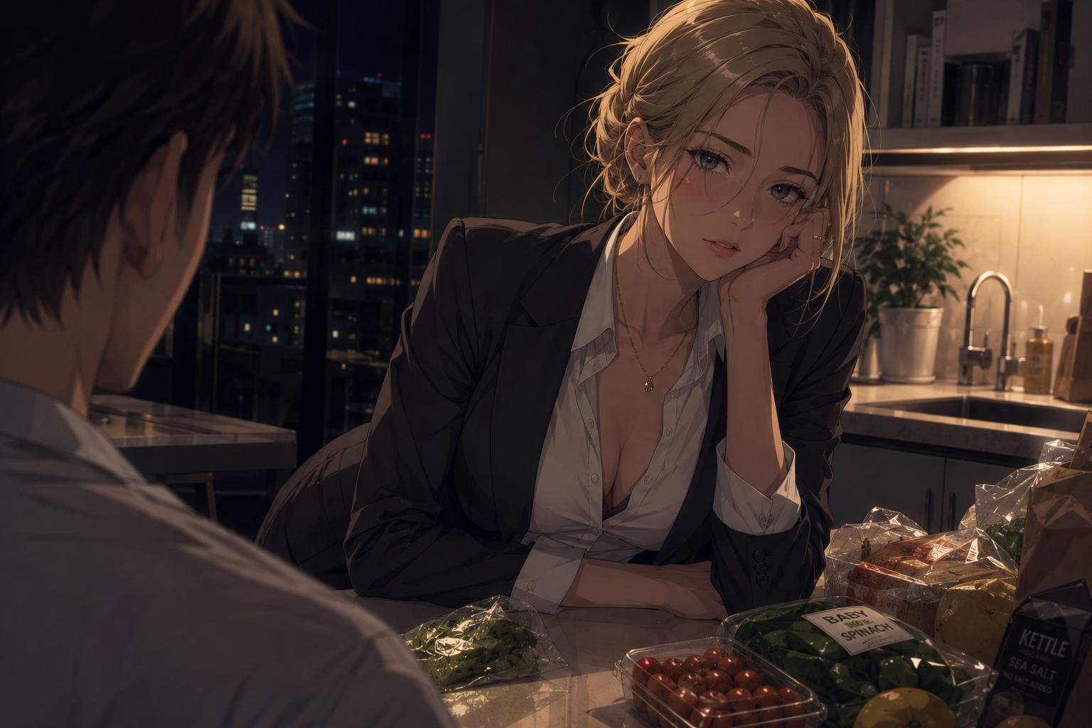 Cover art for Comfortably Uncertain, a romance scenario on AI Dungeon