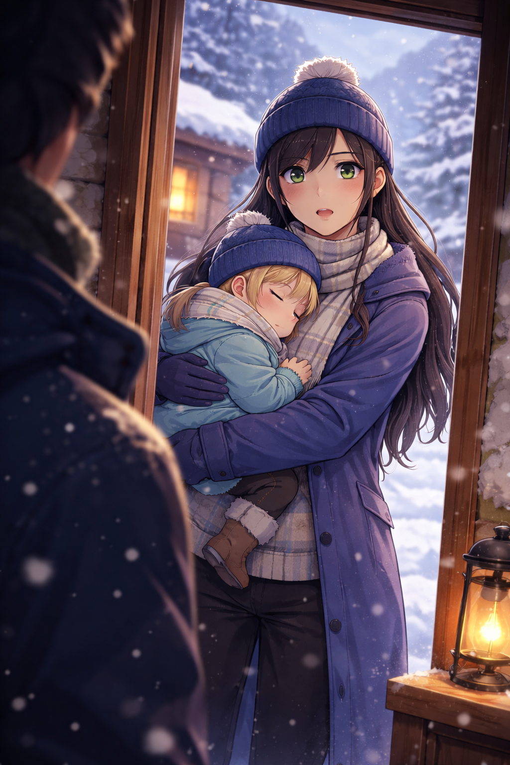 Cover art for Echoes in the Same Cabin, a reunion scenario on AI Dungeon