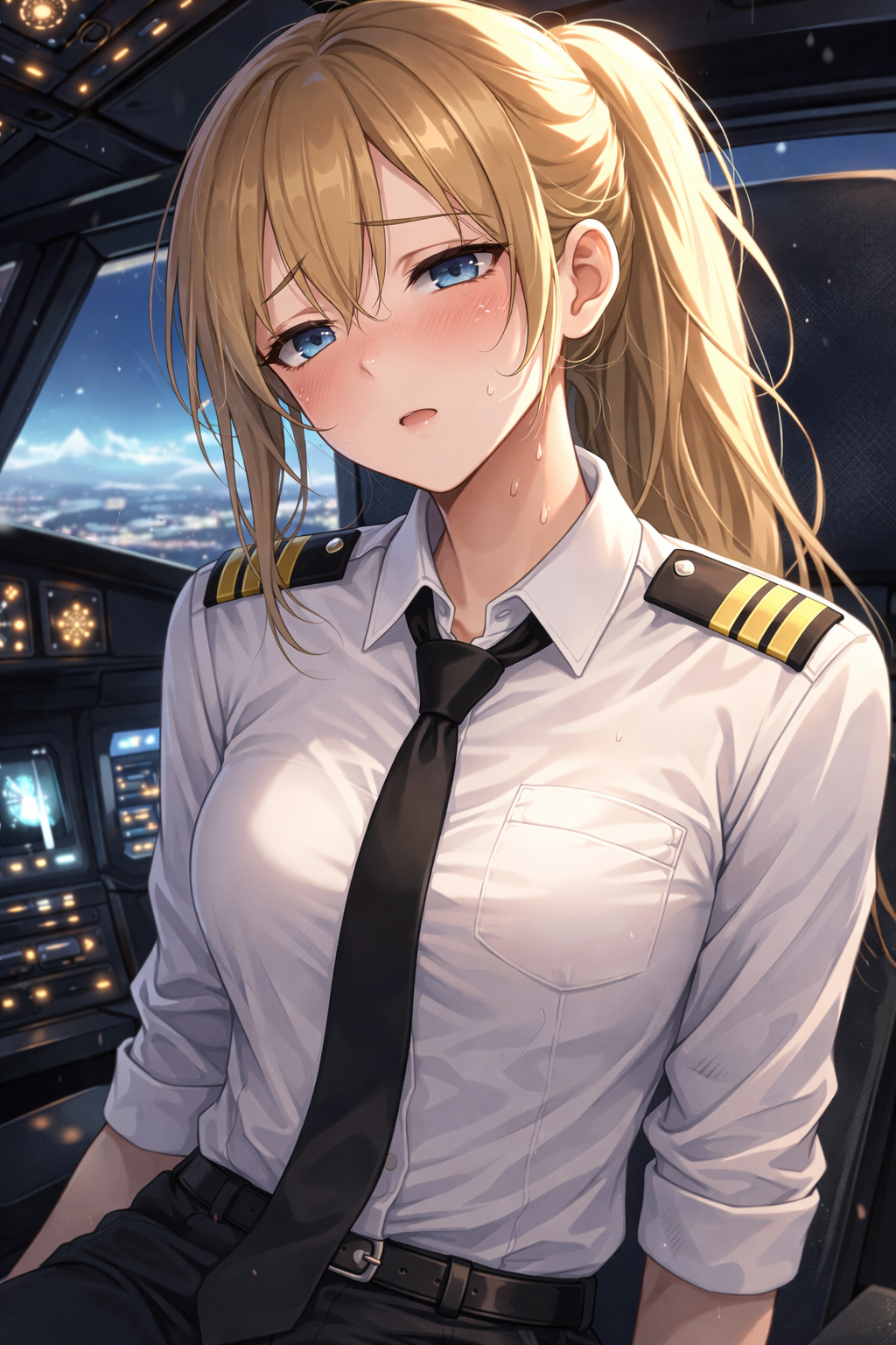 Cover art for Above Silent Hours, an aviation scenario on AI Dungeon