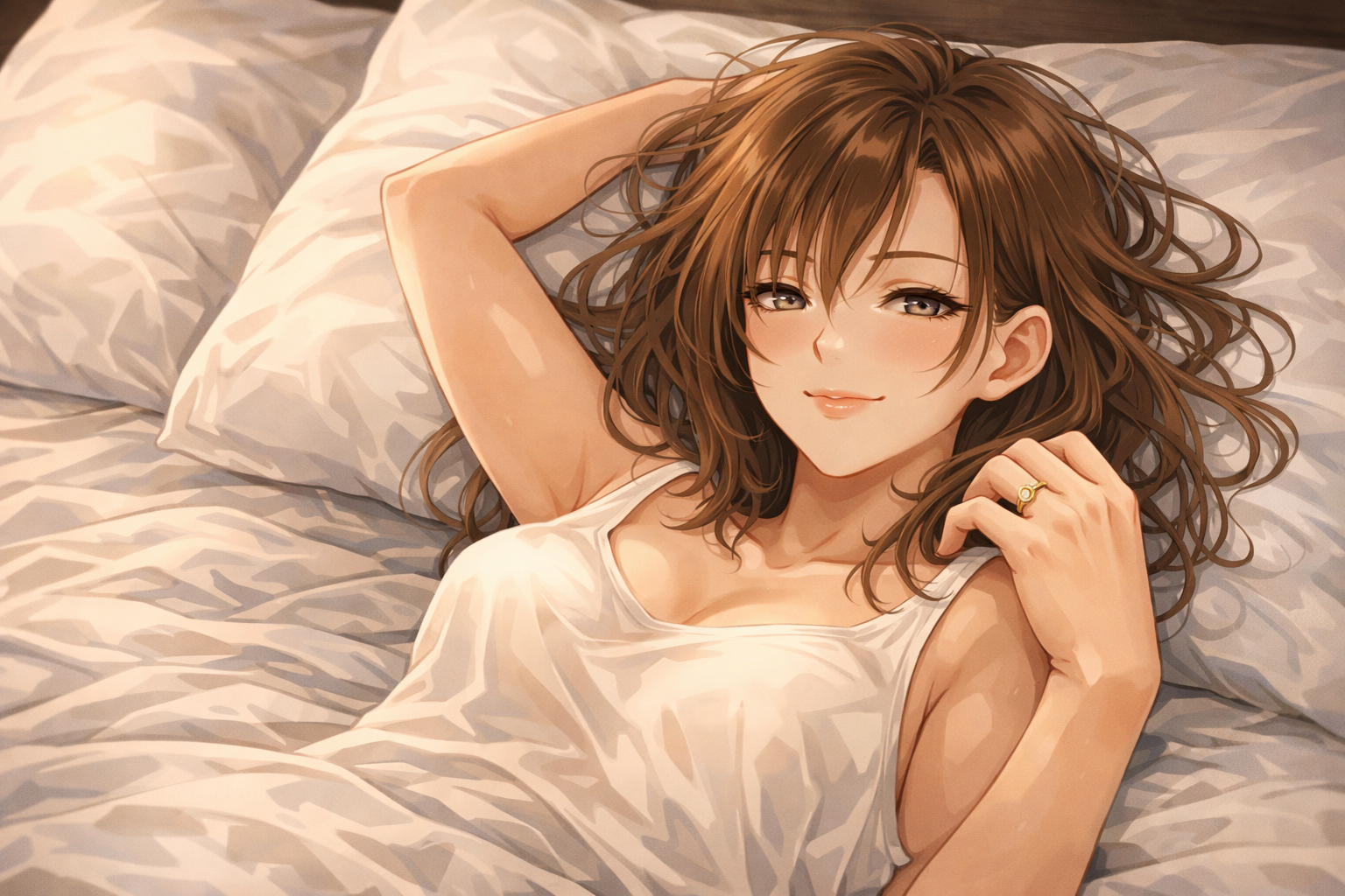 Cover art for Her Husband Signs Your Paycheck, a secrets scenario on AI Dungeon