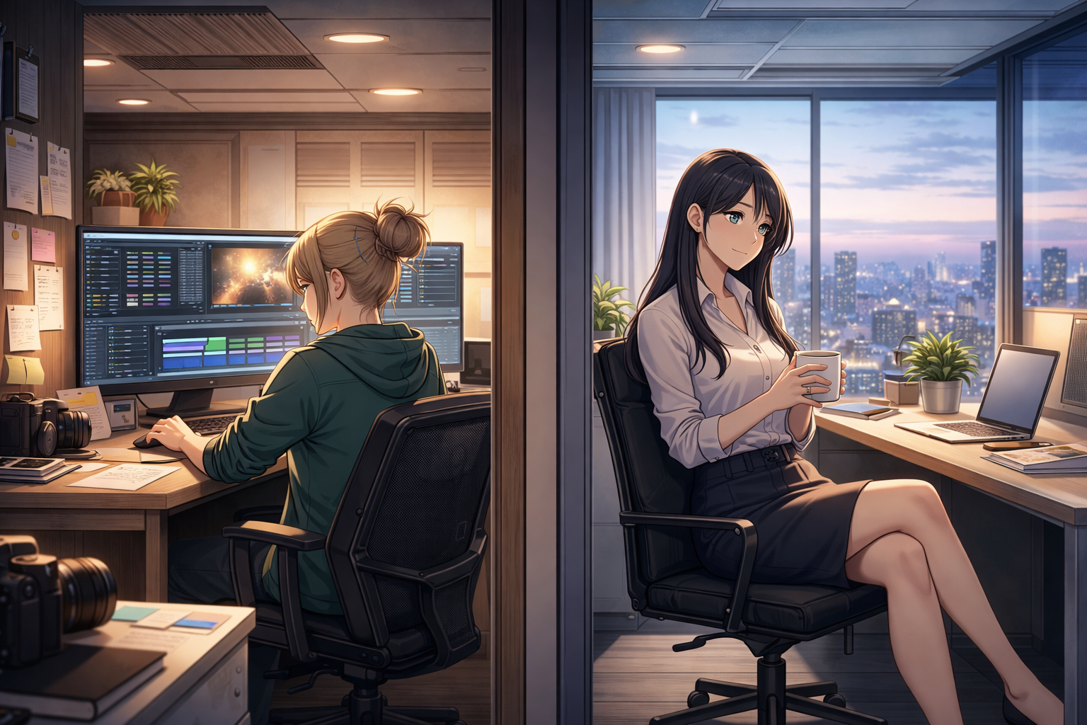 Cover art for My Ex-Wife is My Business partner?, a romance scenario on AI Dungeon