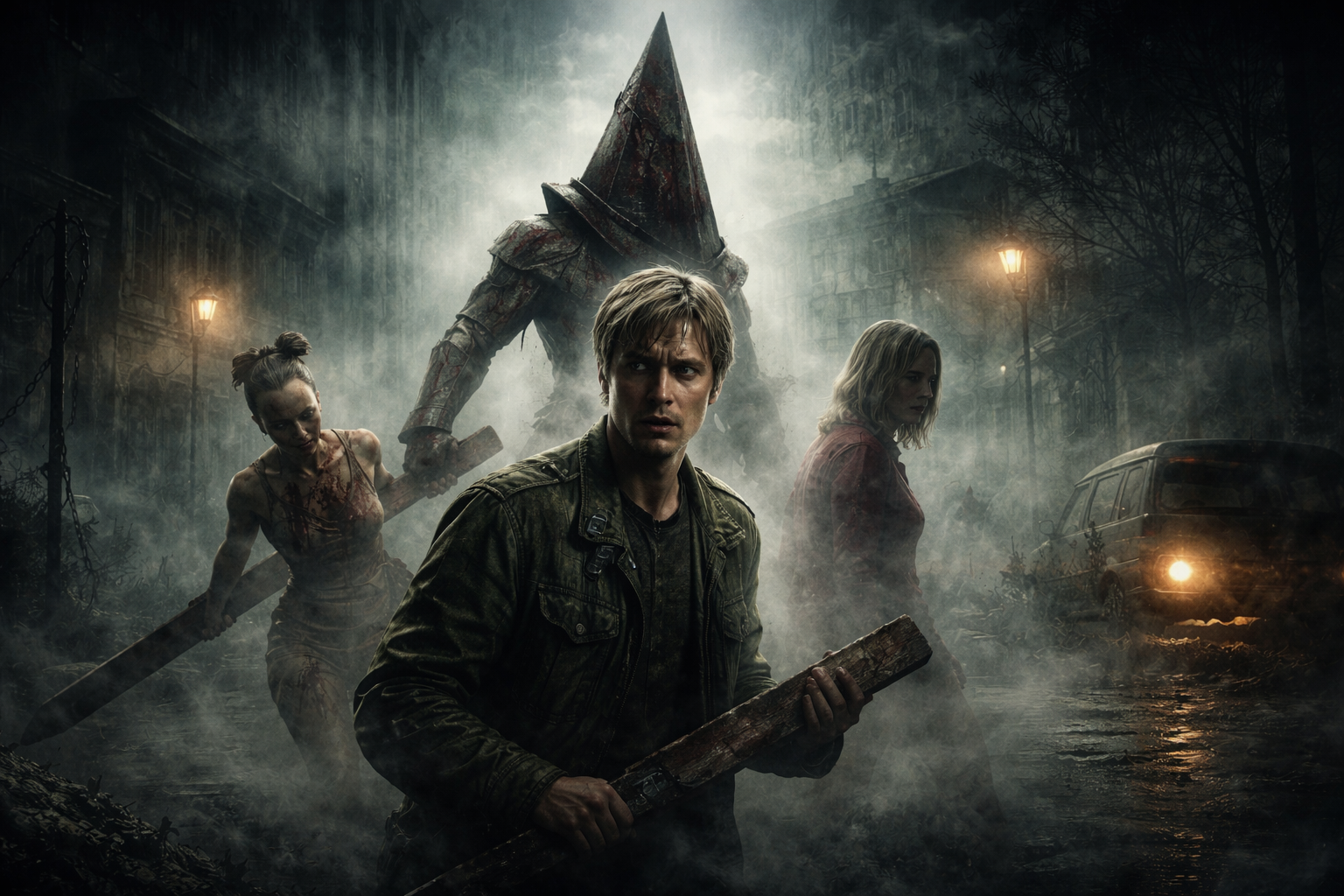 Cover art for Silent Hills: Where We Almost Disappeared, a horror scenario on AI Dungeon