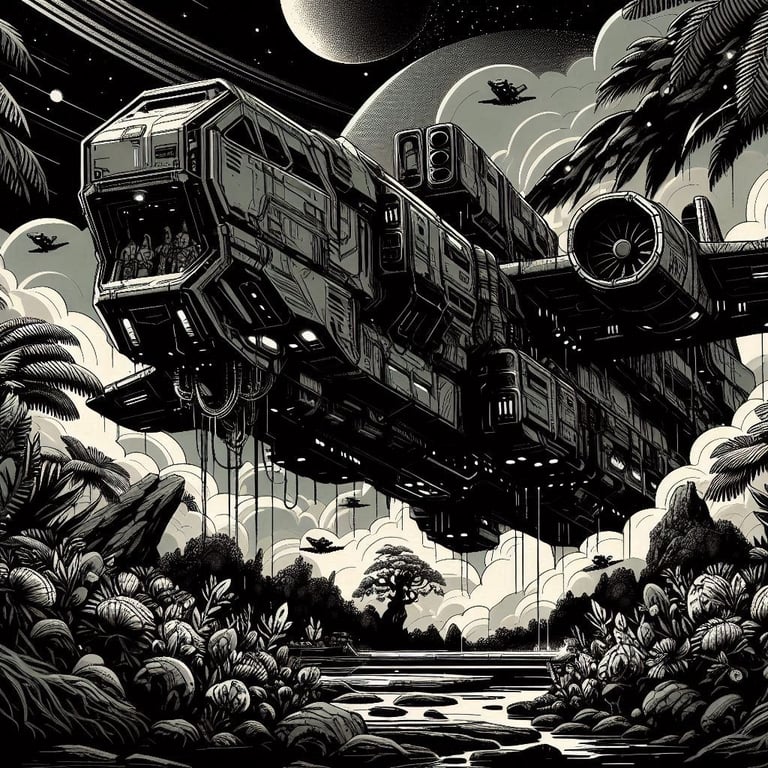 Cover art for Alien Control, an alien scenario on AI Dungeon