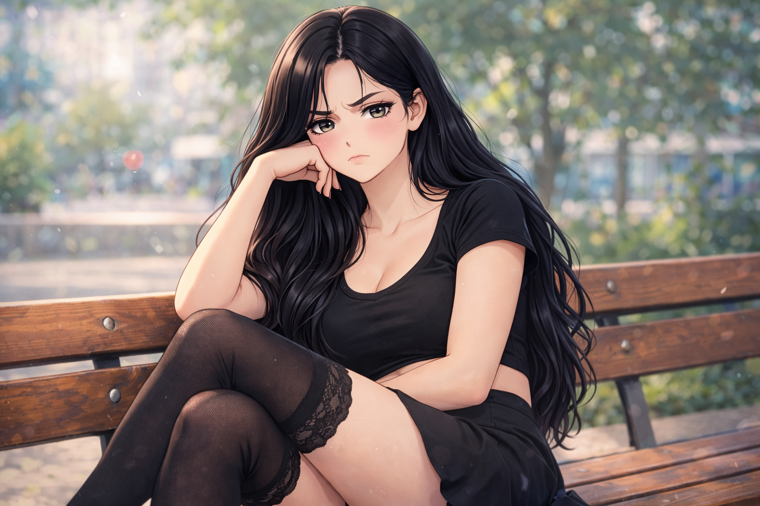 Cover art for She hates you V.2, a romance scenario on AI Dungeon