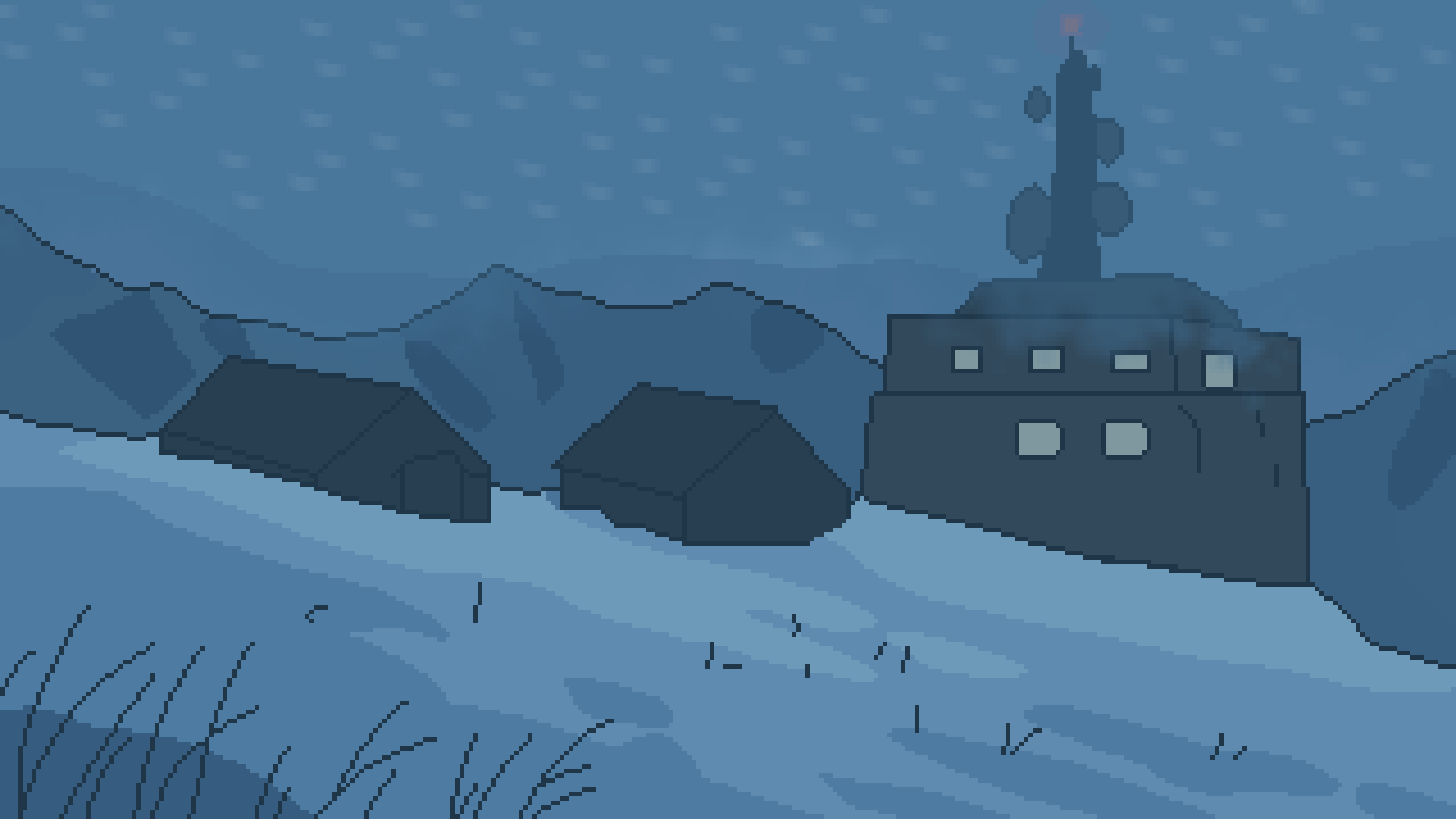 Cover art for Echoes of the Station, a winter scenario on AI Dungeon