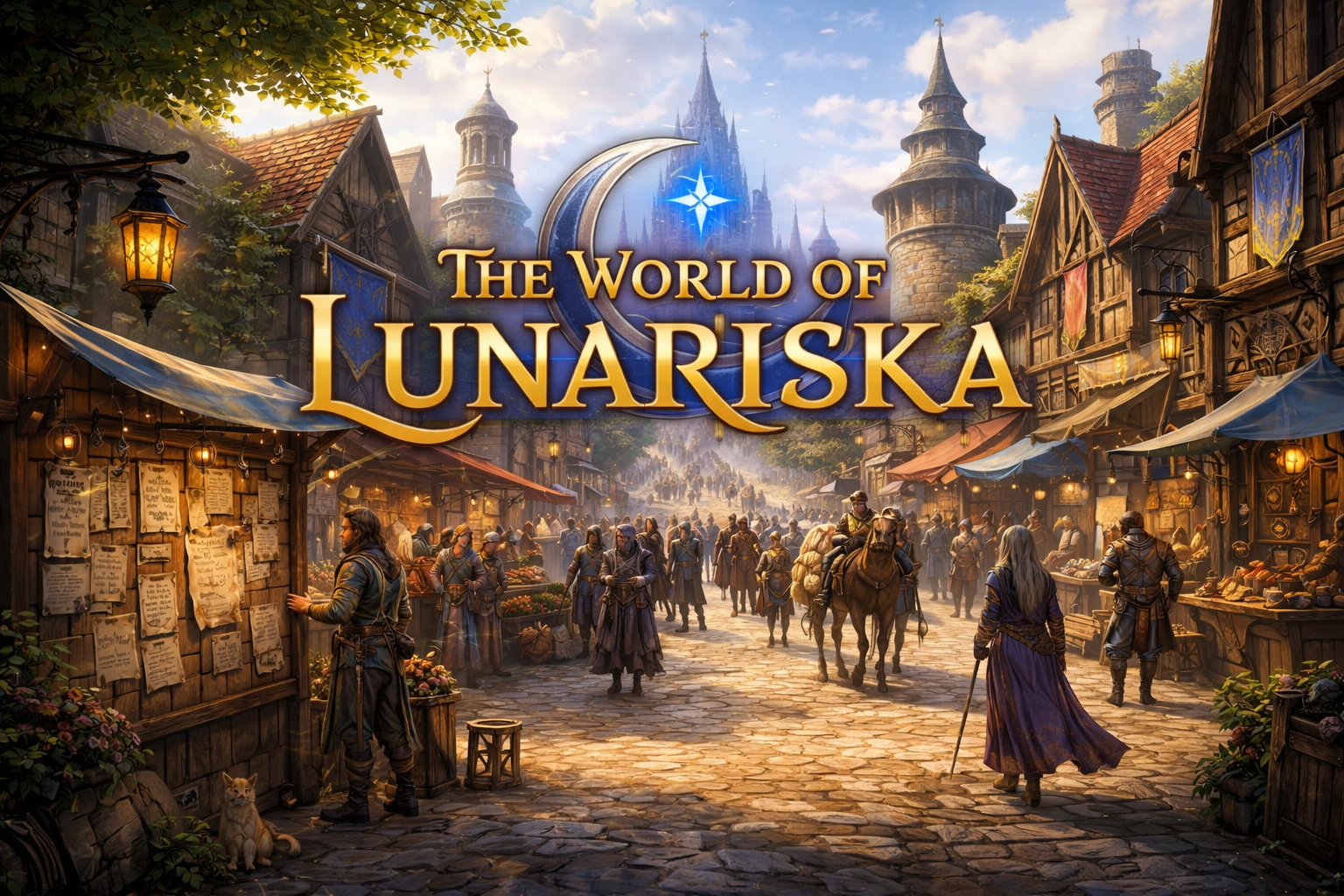 Cover art for The World of Lunariska, an adventure scenario on AI Dungeon
