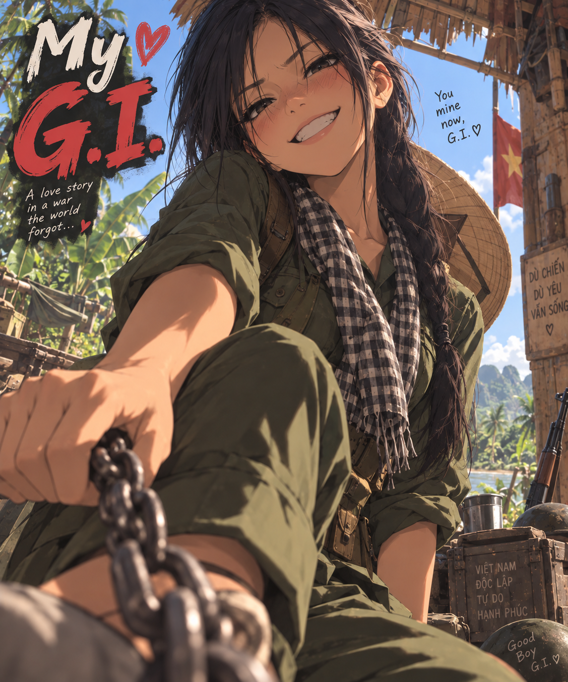Cover art for MY ❤️ G.I. , a vietnam scenario on AI Dungeon