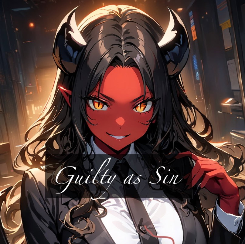 Cover art for Guilty as Sin, a fun scenario on AI Dungeon