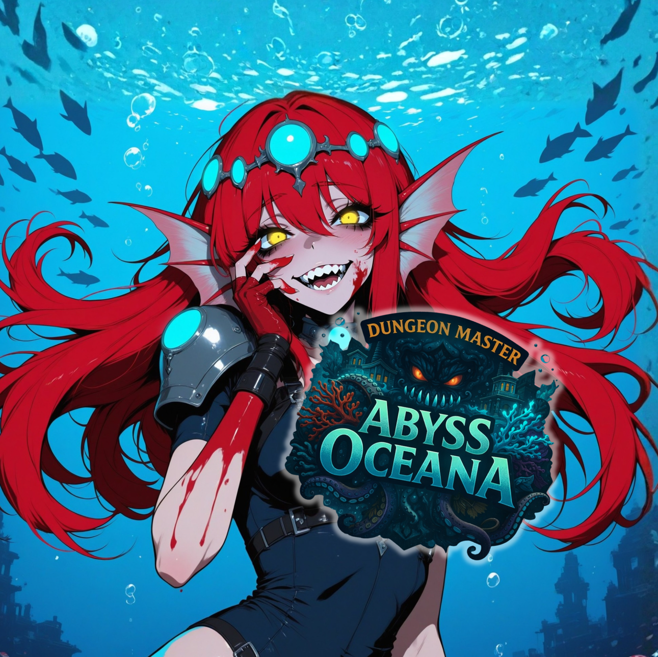 Cover art for Dungeon Master: Abyss Oceana, a dungeon scenario on AI Dungeon