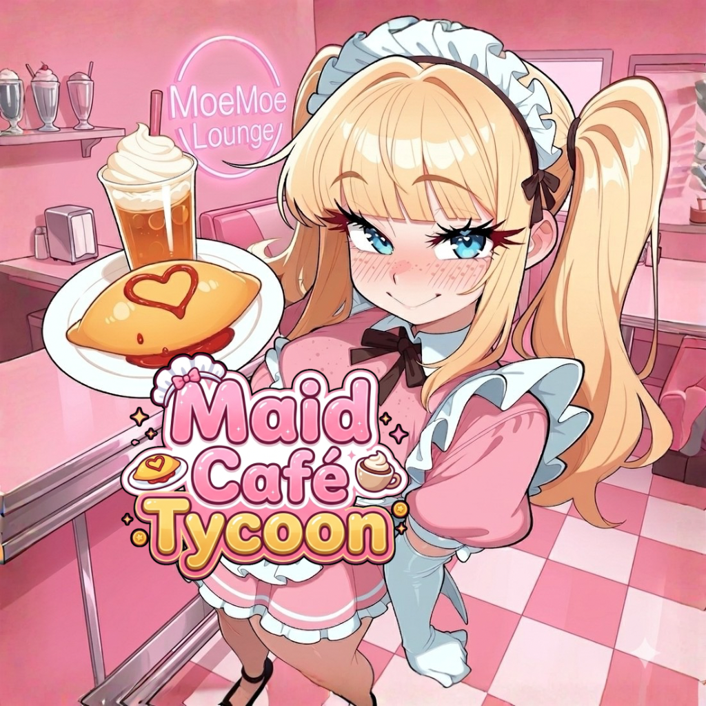 Cover art for Maid Café Tycoon, a comedy scenario on AI Dungeon