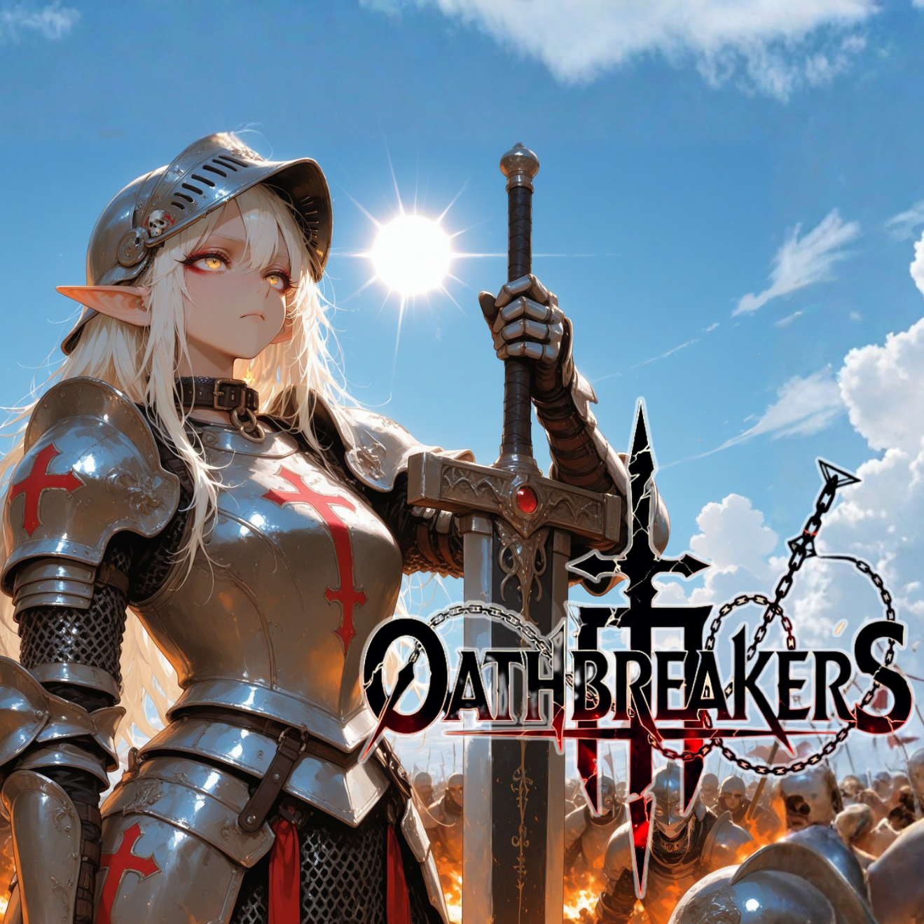 Cover art for Oathbreakers, a dark fantasy scenario on AI Dungeon