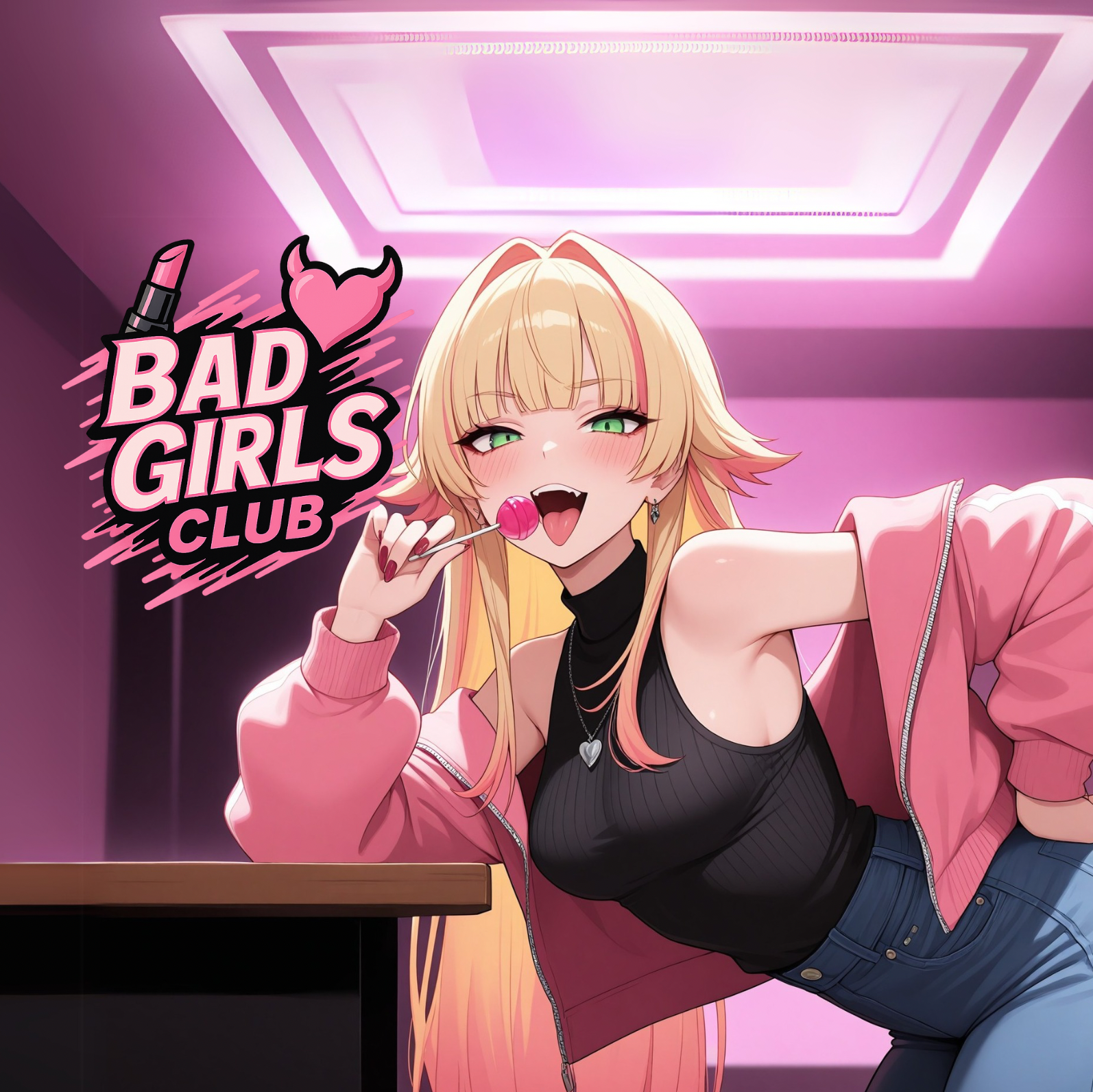 Cover art for Bad girls meme on AI Dungeon