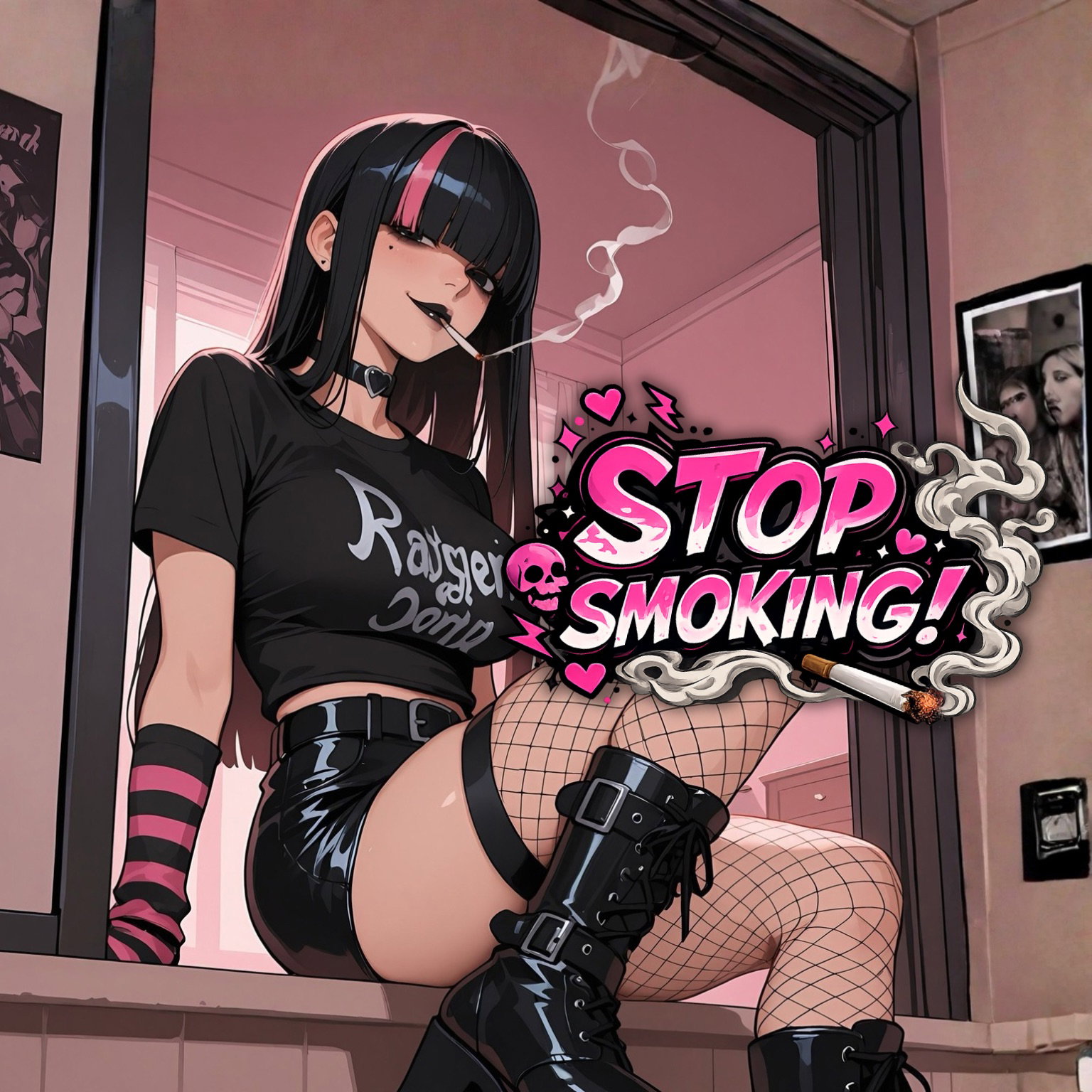Cover art for Stop Smoking!, a romance scenario on AI Dungeon