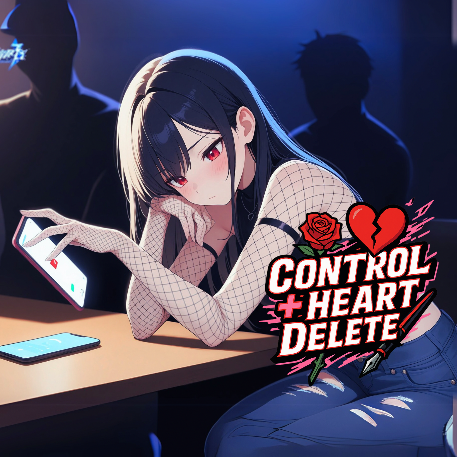 Cover art for Ctrl+Heart+Delete, a romance scenario on AI Dungeon