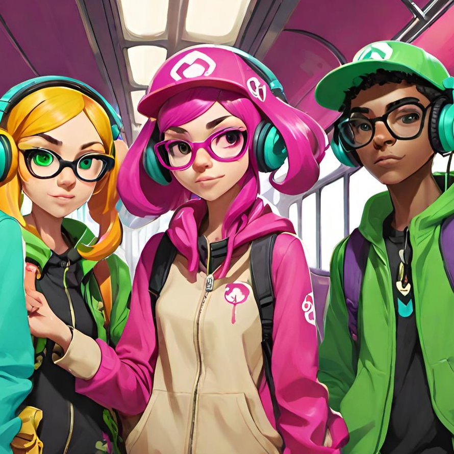 Cover art for Splatoon Adventures, a splatoon scenario on AI Dungeon
