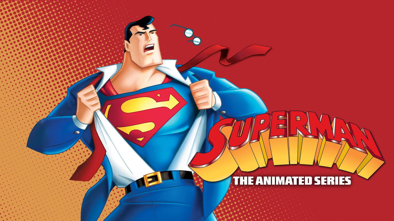 Cover art for Superman: The Animated Series., a superhero scenario on AI Dungeon