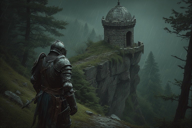 Cover art for The Tale of the Lost Knight, a knight adventure on AI Dungeon