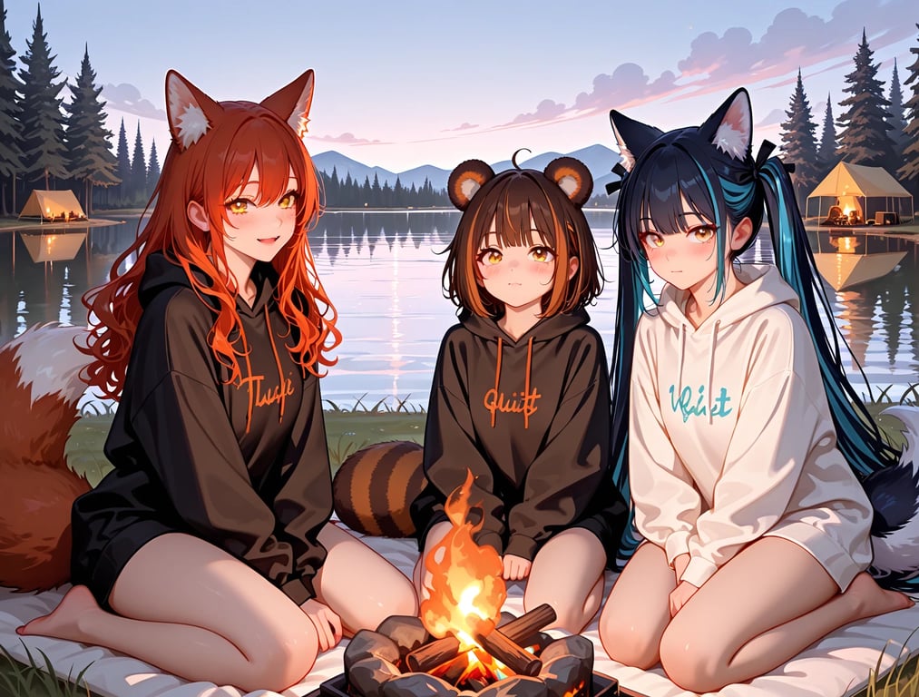 Cover art for Lakeside Weekend ⛺️, a kemonomimi scenario on AI Dungeon