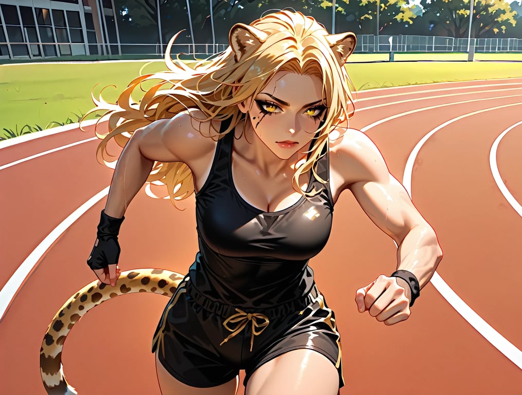 Cover art for Chasing Sparks ⚡💖, a kemonomimi scenario on AI Dungeon