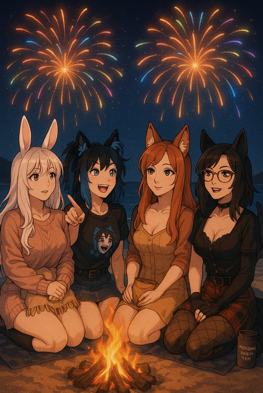 Cover art for Boom, Sparkle, Snuggle., a romance scenario on AI Dungeon