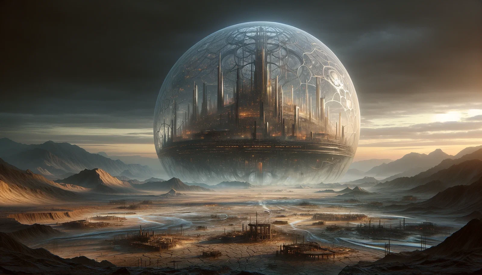 Cover art for The Dome, a dystopian scenario on AI Dungeon