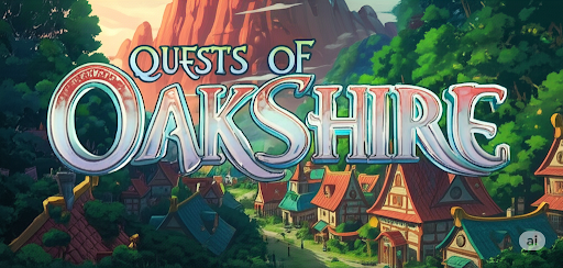 Cover art for Quests of Oakshire, a fantasy scenario on AI Dungeon