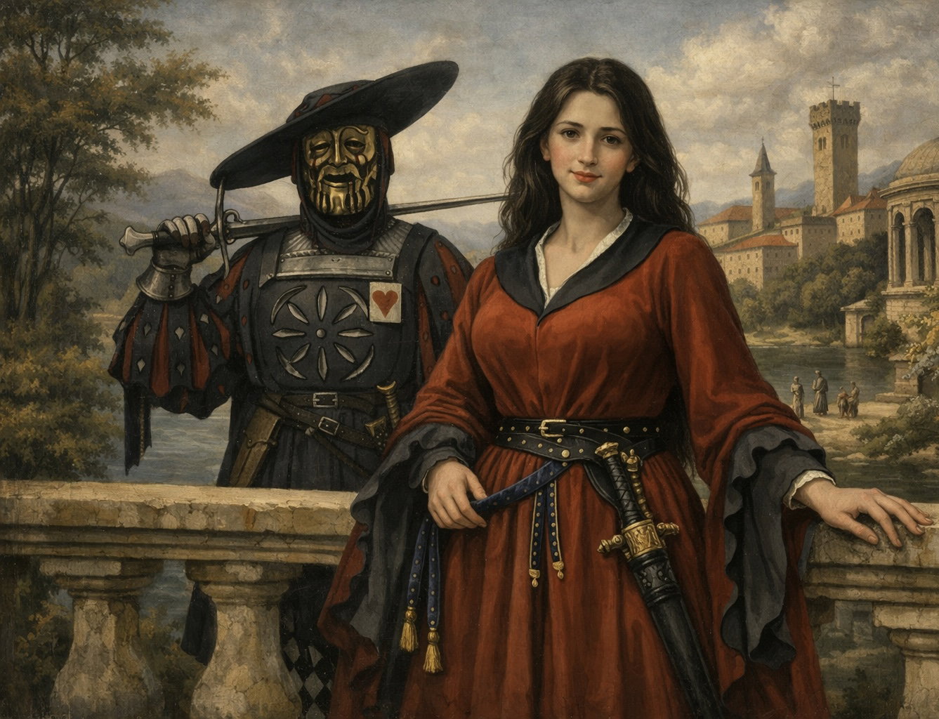 Cover art for The Milanese Dominion, 1429AD, a medieval scenario on AI Dungeon