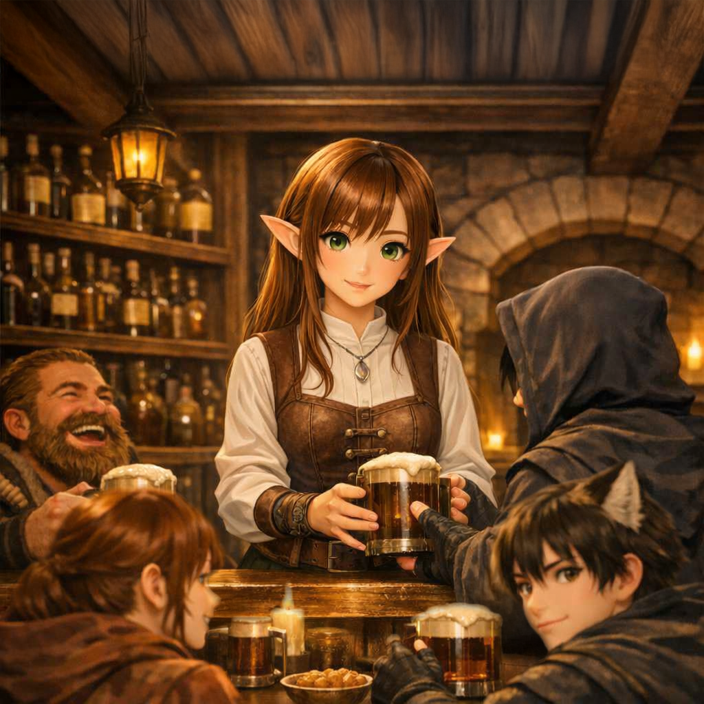 Cover art for Hearthfire & Honeybrew🍻🔥, a slice of life scenario on AI Dungeon