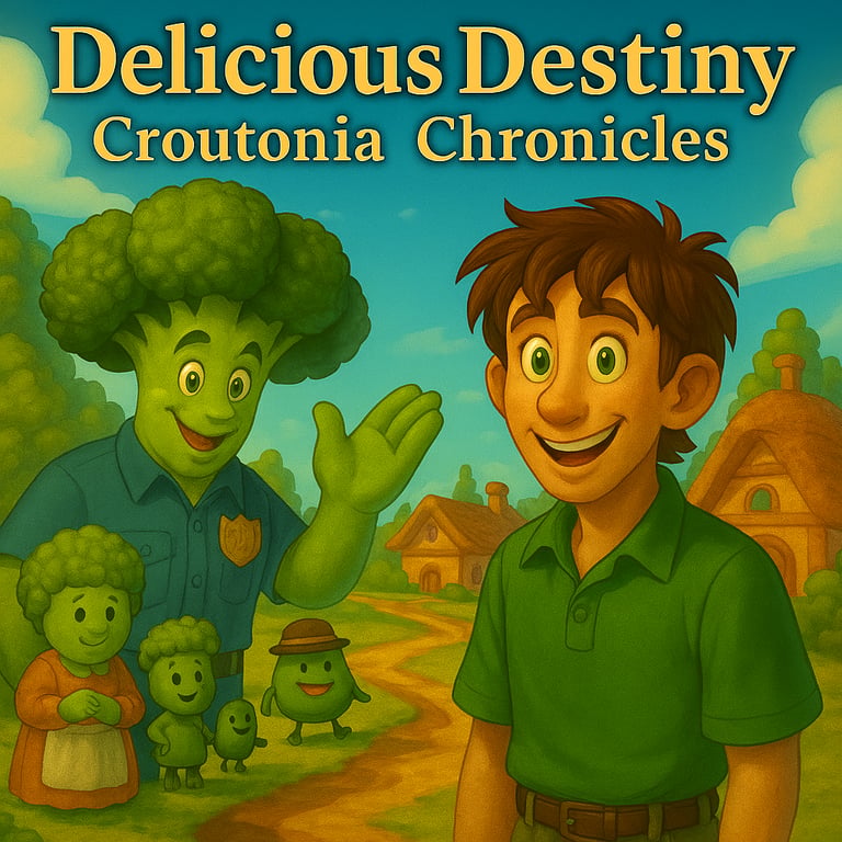 Cover art for Delicious Destiny: Croutonia Chronicles, an isekai scenario on AI Dungeon