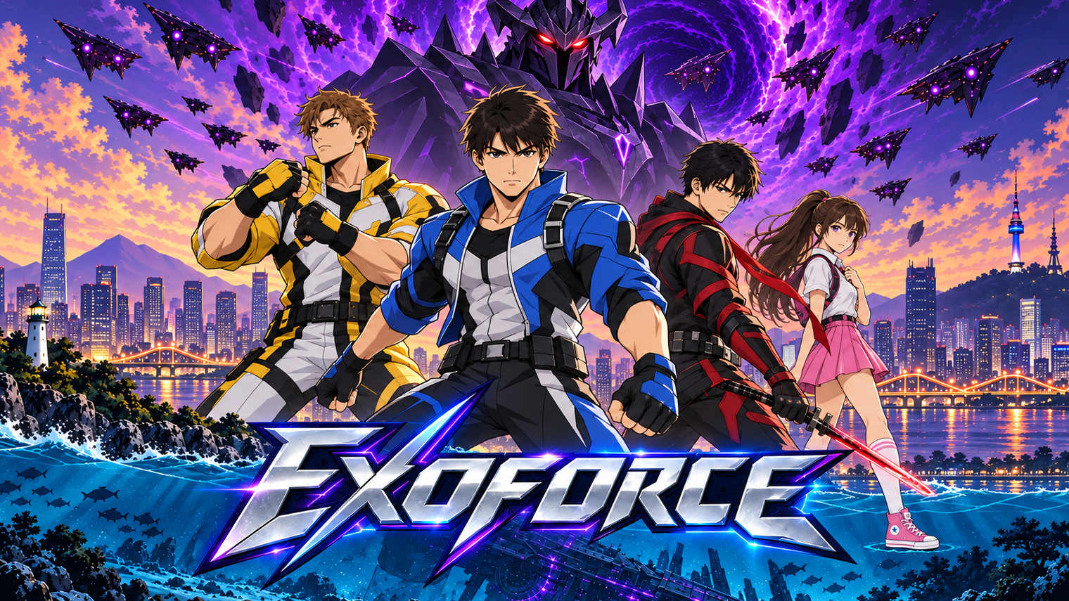 Cover art for Exoforce, an anime scenario on AI Dungeon