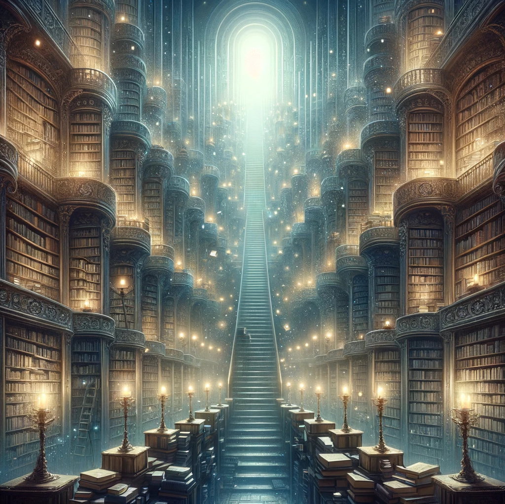 Cover art for Gateway Library, a library scenario on AI Dungeon
