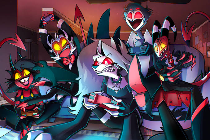 Cover art for A Helluva Sleepover, a hellaverse scenario on AI Dungeon