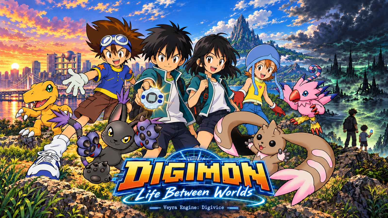 Cover art for Digimon: Life Between Worlds, a digimon scenario on AI Dungeon