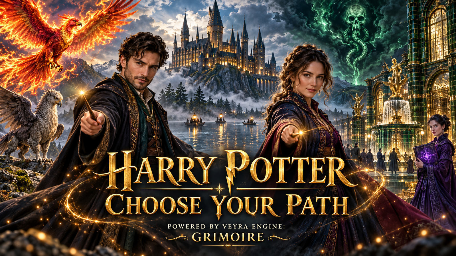 Cover art for Harry Potter: Choose Your Path, a harrypotter scenario on AI Dungeon