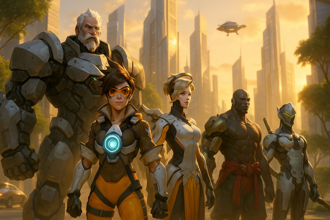 Cover art for Overwatch, an auto cards scenario on AI Dungeon